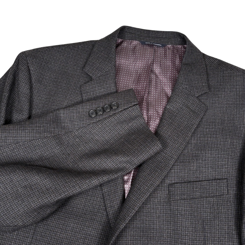Ralph Lauren Blazer Brown Plaid Wool Size 48R Measures 50 Sport Coat